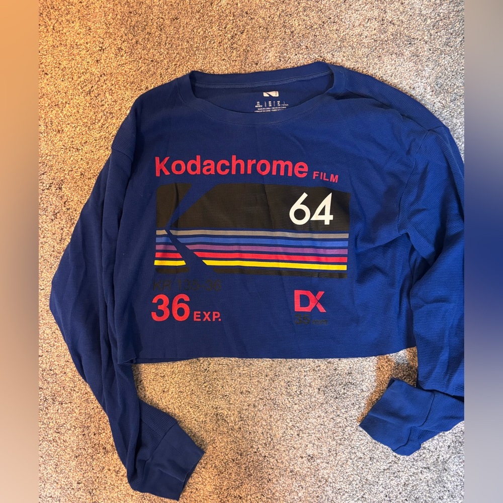 Kodak Blue Textured Fabric